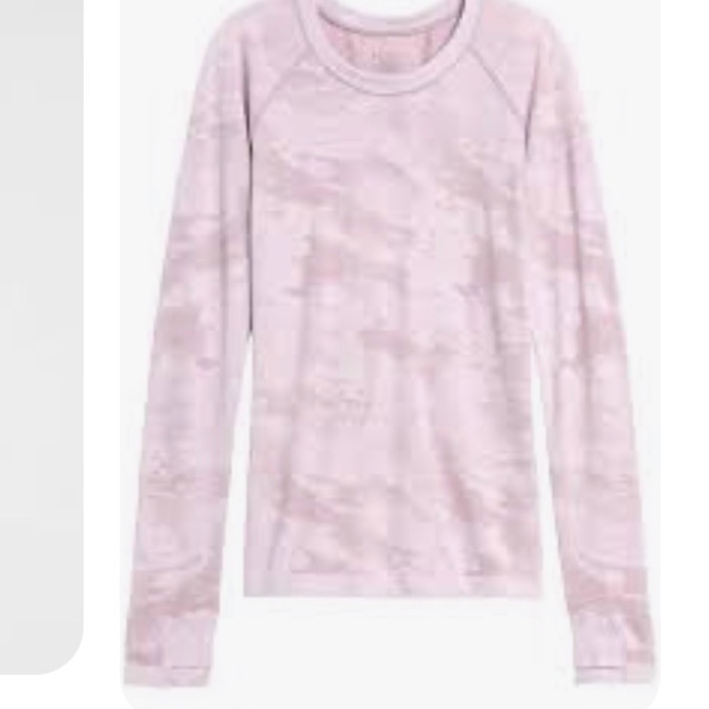 Athleta/Momentum Longsleeve/Pink Camo/Sz XS/Very Good